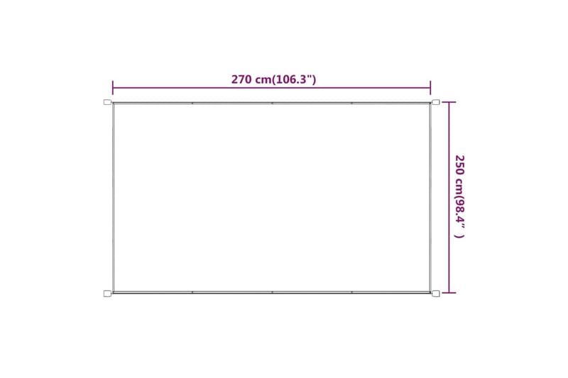 Markis vertikal blå 250x270 cm oxfordtyg - Blå - Utemöbler - Solskydd - Markiser - Fönstermarkis