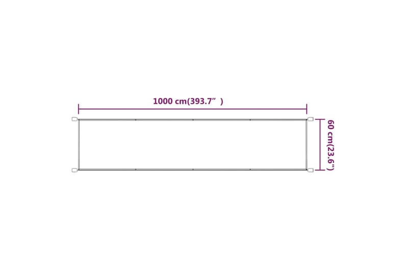 Markis vertikal blå 60x1000 cm oxfordtyg - Blå - Utemöbler - Solskydd - Markiser - Fönstermarkis