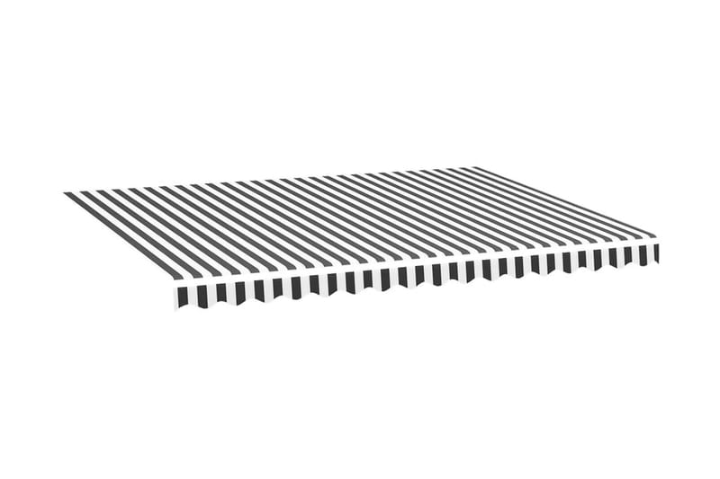 Markisväv antracit och vit 4x3 m - Grå - Utemöbler - Solskydd - Markiser - Markisväv & markistyg