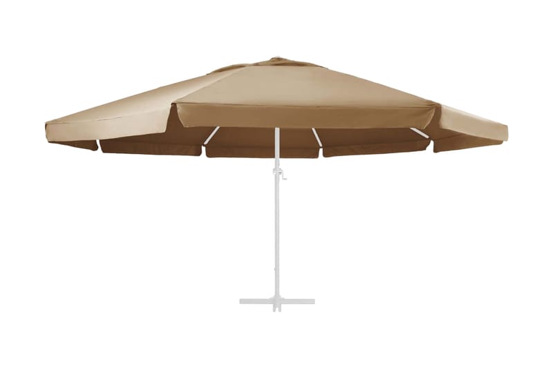 Reservtyg för parasoll taupe 600 cm - Parasoll