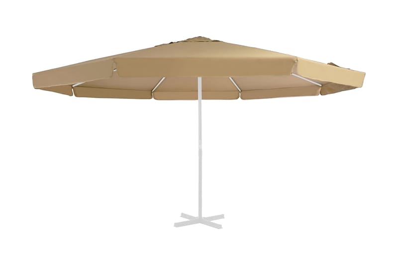 Reservtyg för parasoll taupe 500 cm - Parasoll