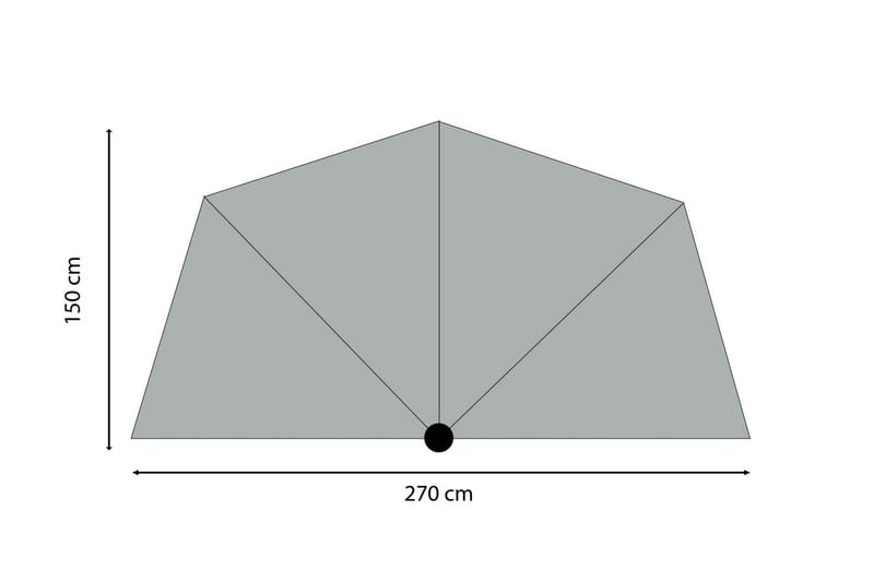 SUNWAVE Parasoll 270 cm - Utemöbler - Solskydd - Parasoll