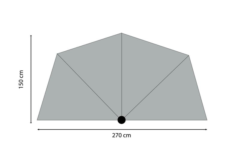 SUNWAVE Parasoll 270 cm - Utemöbler - Solskydd - Parasoll