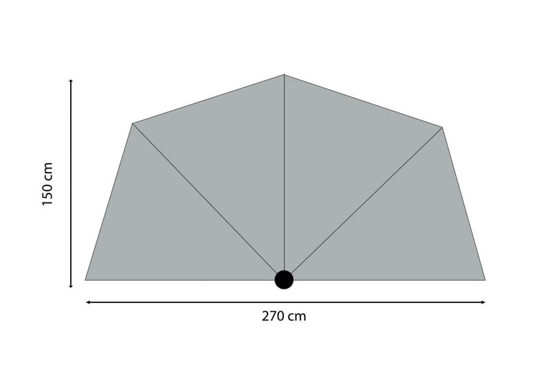 SUNWAVE Parasoll 270 cm - Utemöbler - Solskydd - Parasoll