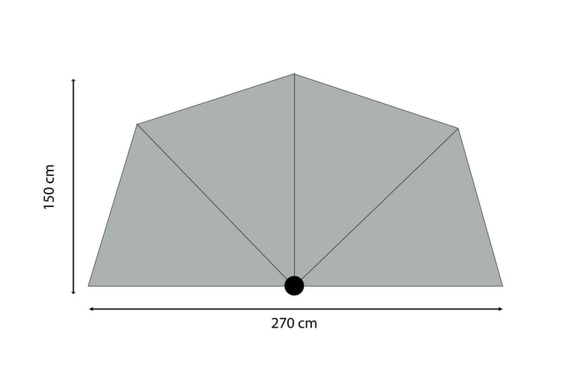 SUNWAVE Parasoll 270 cm - Utemöbler - Solskydd - Parasoll