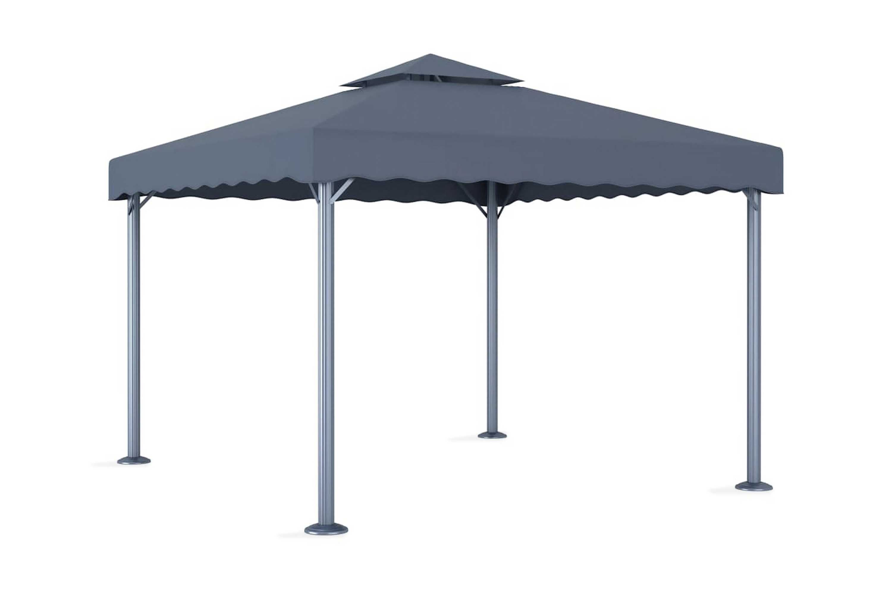 Paviljong 300×300 cm antracit aluminium – Antracit