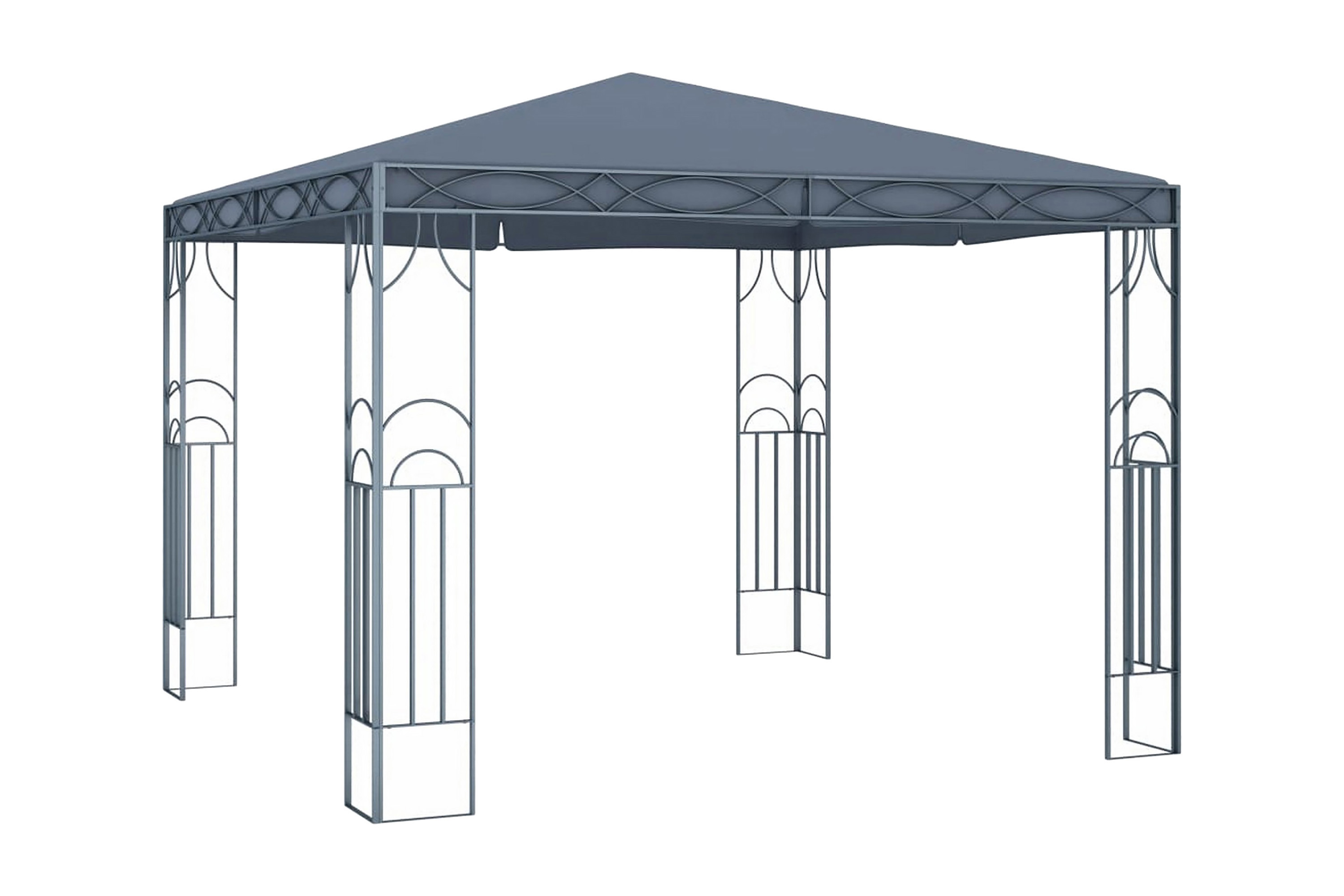 Be Basic Paviljong 300×300 cm antracit – Grå