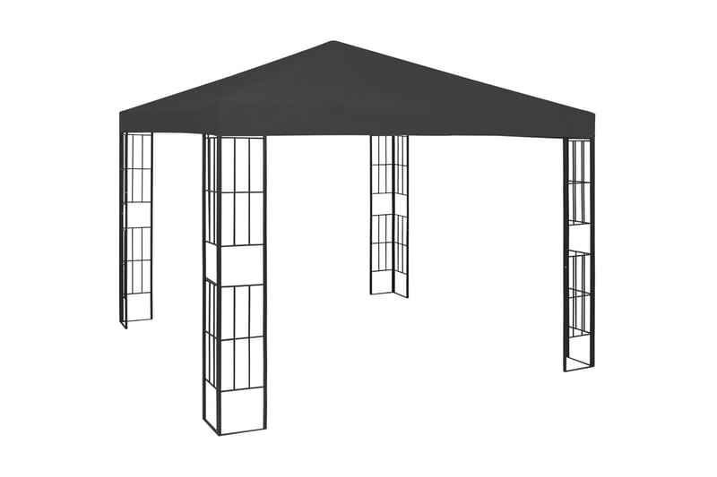 Paviljong 3x3 m antracit - Grå - Utemöbler - Solskydd - Paviljonger - Komplett paviljong