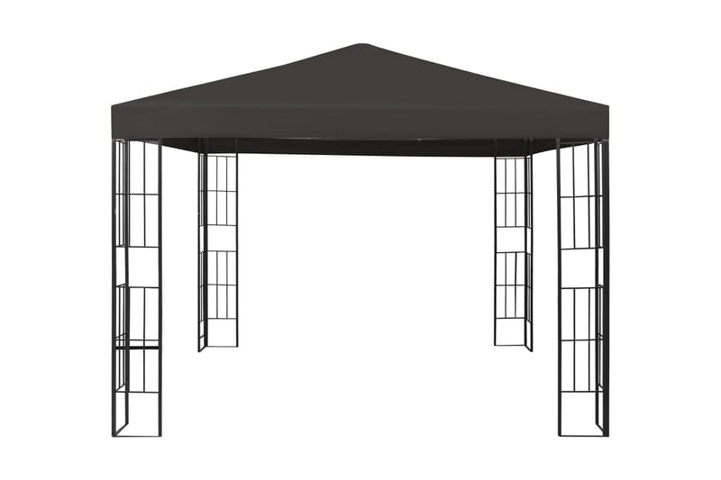 Paviljong 3x3 m antracit - Grå - Utemöbler - Solskydd - Paviljonger - Komplett paviljong