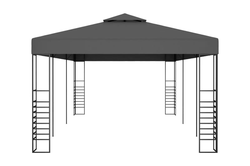 Paviljong 3x6 m antracit - Grå - Utemöbler - Solskydd - Paviljonger - Komplett paviljong