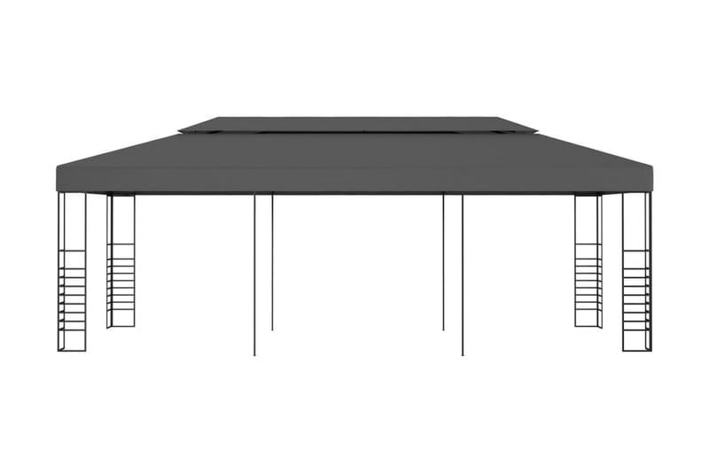 Paviljong 3x6 m antracit - Grå - Utemöbler - Solskydd - Paviljonger - Komplett paviljong