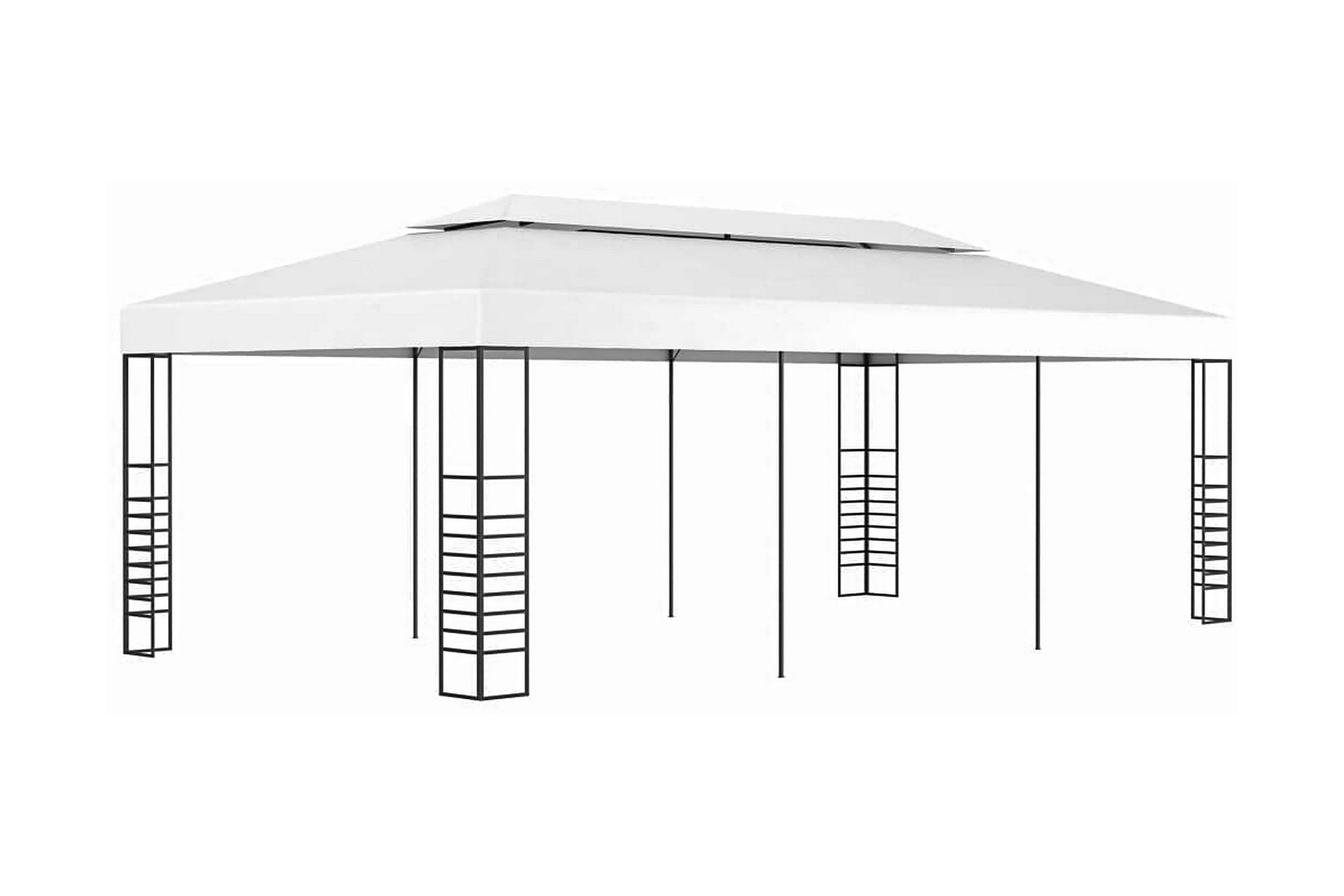 Be Basic Paviljong 6×3 m vit – Vit