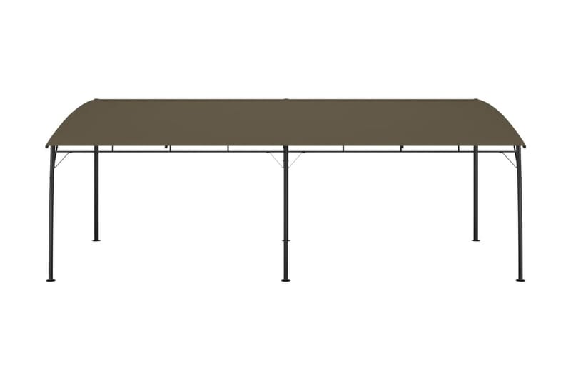 Paviljong 6x3x2,55 m taupe - Brun - Utemöbler - Solskydd - Paviljonger - Komplett paviljong