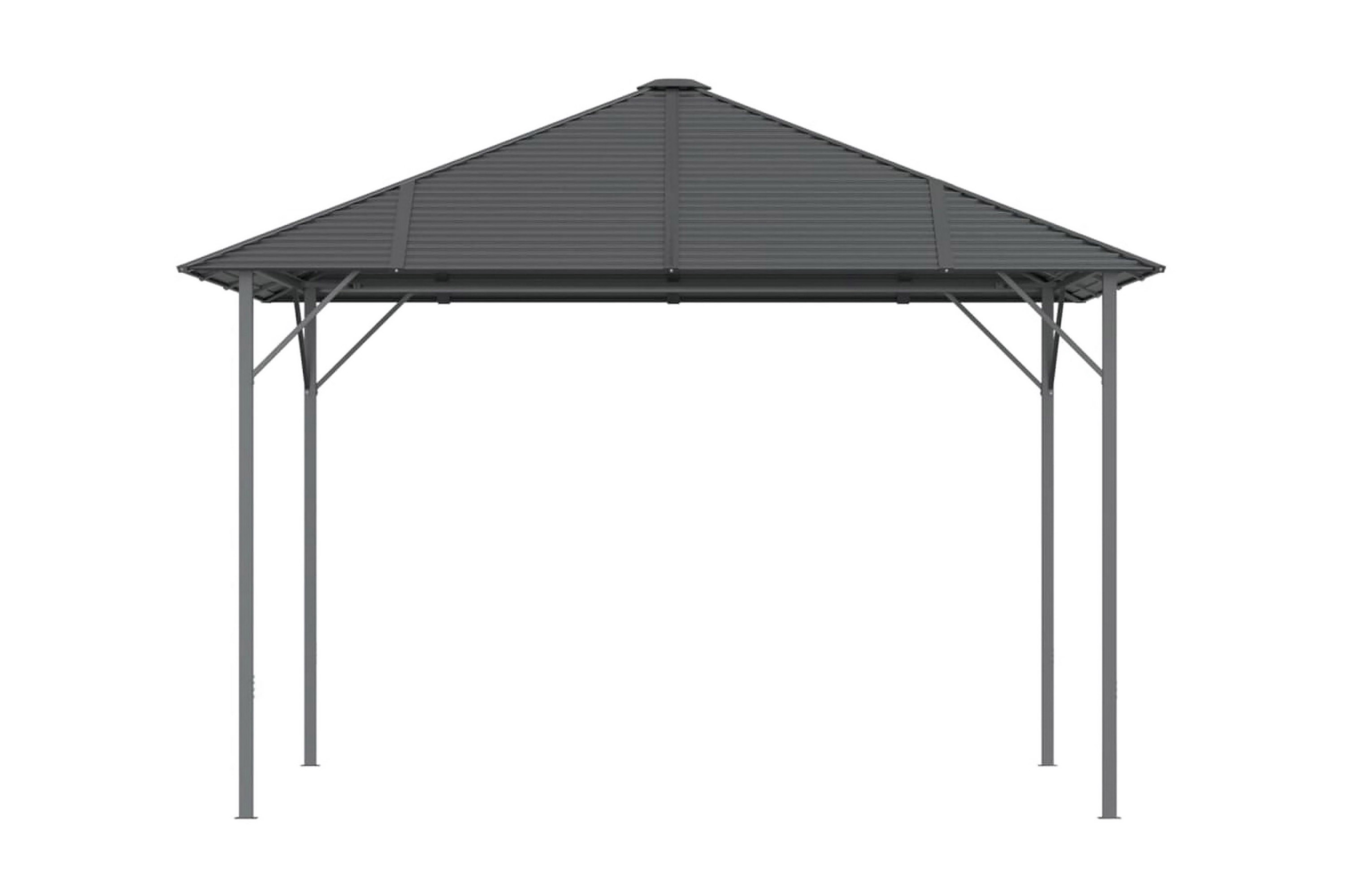 Paviljong med tak 3×3 m antracit – Antracit