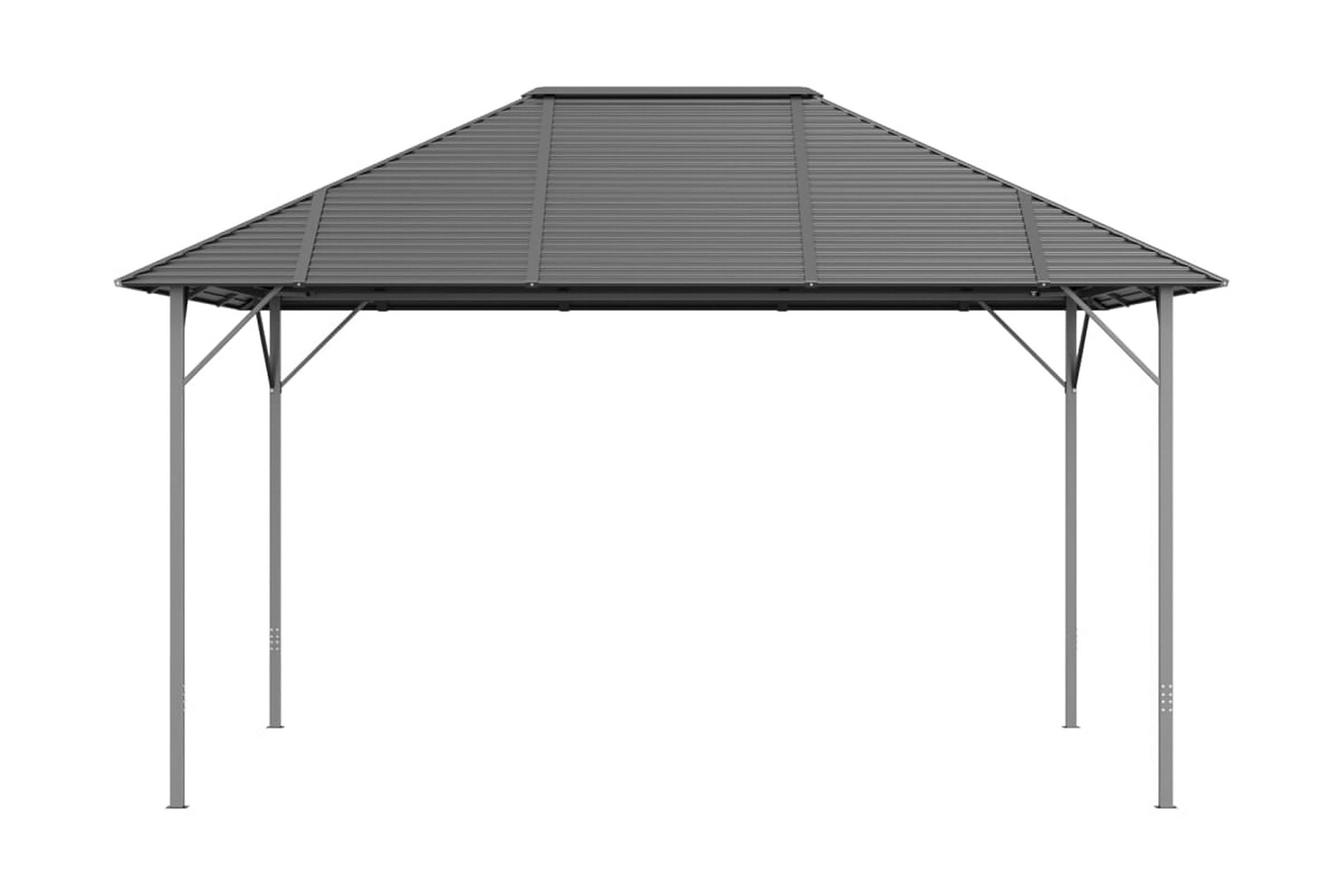 Paviljong med tak 4×3 m antracit – Antracit