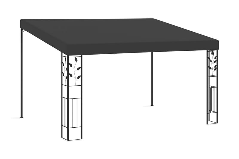 Väggmonterad paviljong 4x3x2,5 m antracit - Antracit - Utemöbler - Solskydd - Paviljonger - Komplett paviljong