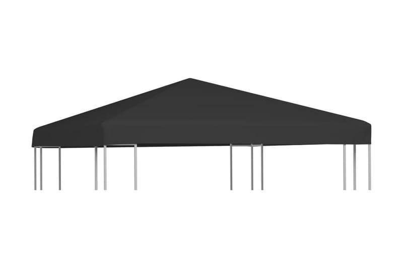 Paviljongtak 270 g/m² 3x3 m svart - Svart - Paviljongtak