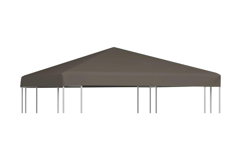 Paviljongtak 310 g/m² 3x3 m taupe - Brun - Utemöbler - Solskydd - Paviljonger - Paviljongtak