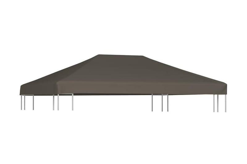 Paviljongtak 310 g/m² 3x4 m taupe - Brun - Utemöbler - Solskydd - Paviljonger - Paviljongtak