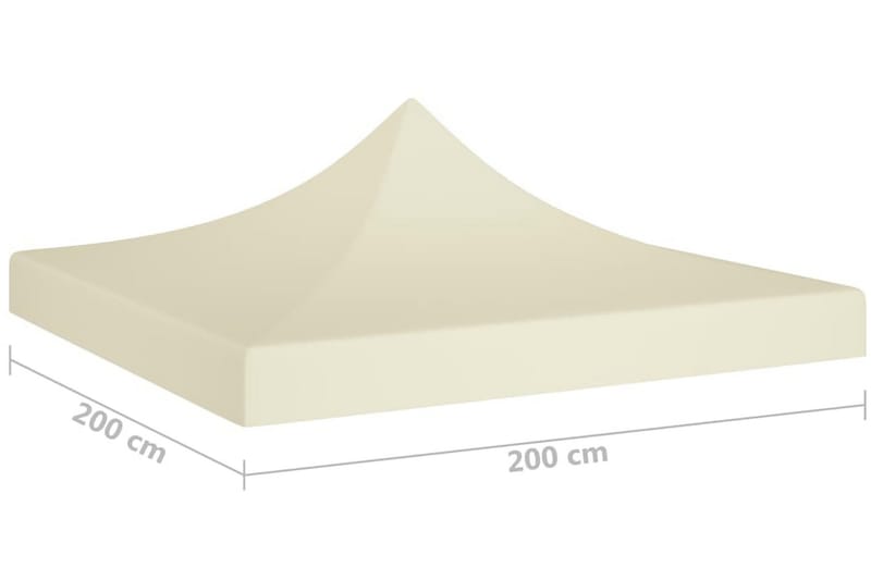 Tak till partytält 2x2 m gräddvit 270 g/m² - Kräm - Utemöbler - Solskydd - Paviljonger - Paviljongtak