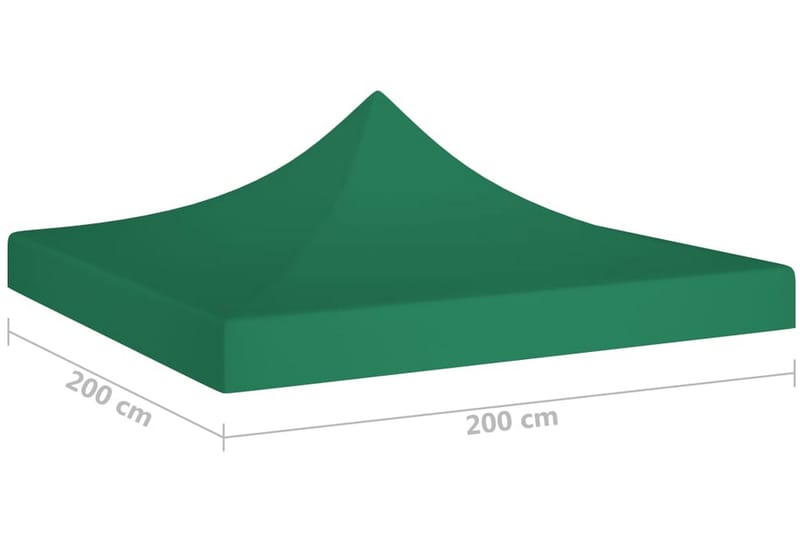 Tak till partytält 2x2 m grön 270 g/m² - Grön - Utemöbler - Solskydd - Paviljonger - Paviljongtak