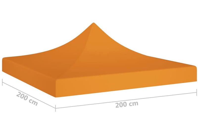 Tak till partytält 2x2 m orange 270 g/m² - Orange - Utemöbler - Solskydd - Paviljonger - Paviljongtak