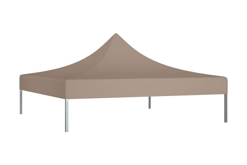 Tak till partytält 2x2 m taupe 270 g/m² - Taupe - Utemöbler - Solskydd - Paviljonger - Paviljongtak