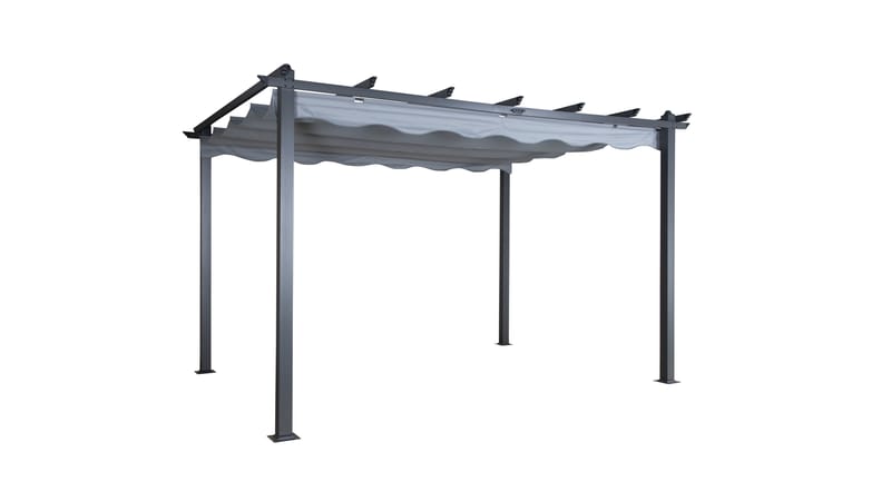 Lazio Pergola 295x395 cm - Svart/Grå - Utemöbler - Solskydd - Pergola