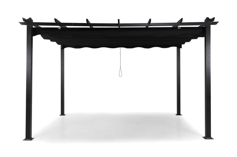 Pergola med Hopfällbart Tak - Utemöbler - Solskydd - Pergola