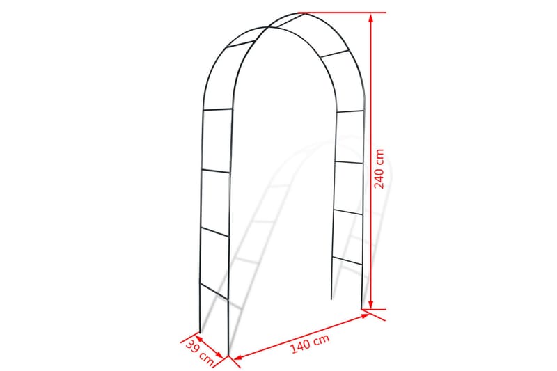 Rosenbåge för klätterväxter 2 st - Grön - Utemöbler - Solskydd - Pergola