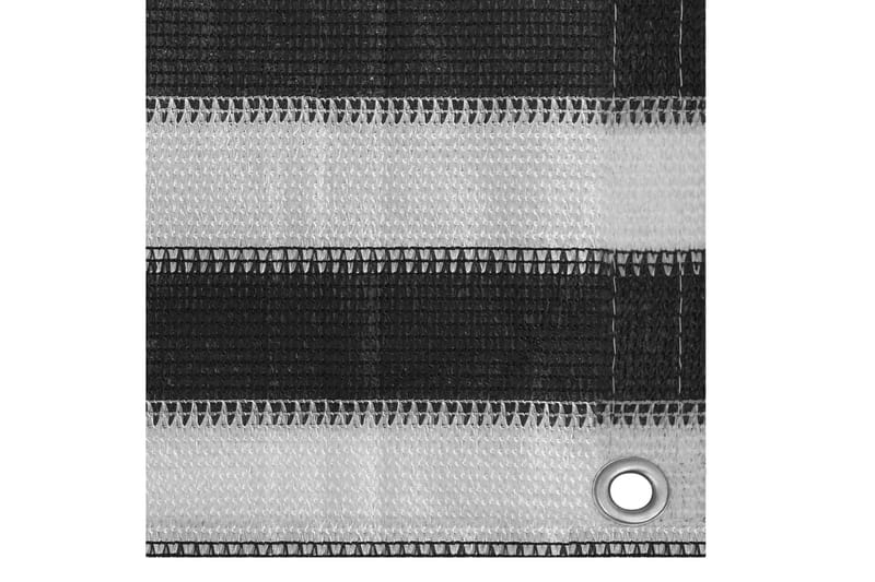 Balkongskärm HDPE 90x500 cm antracit och vit - Grå/vit - Utemöbler - Solskydd - Skärmskydd & vindskydd