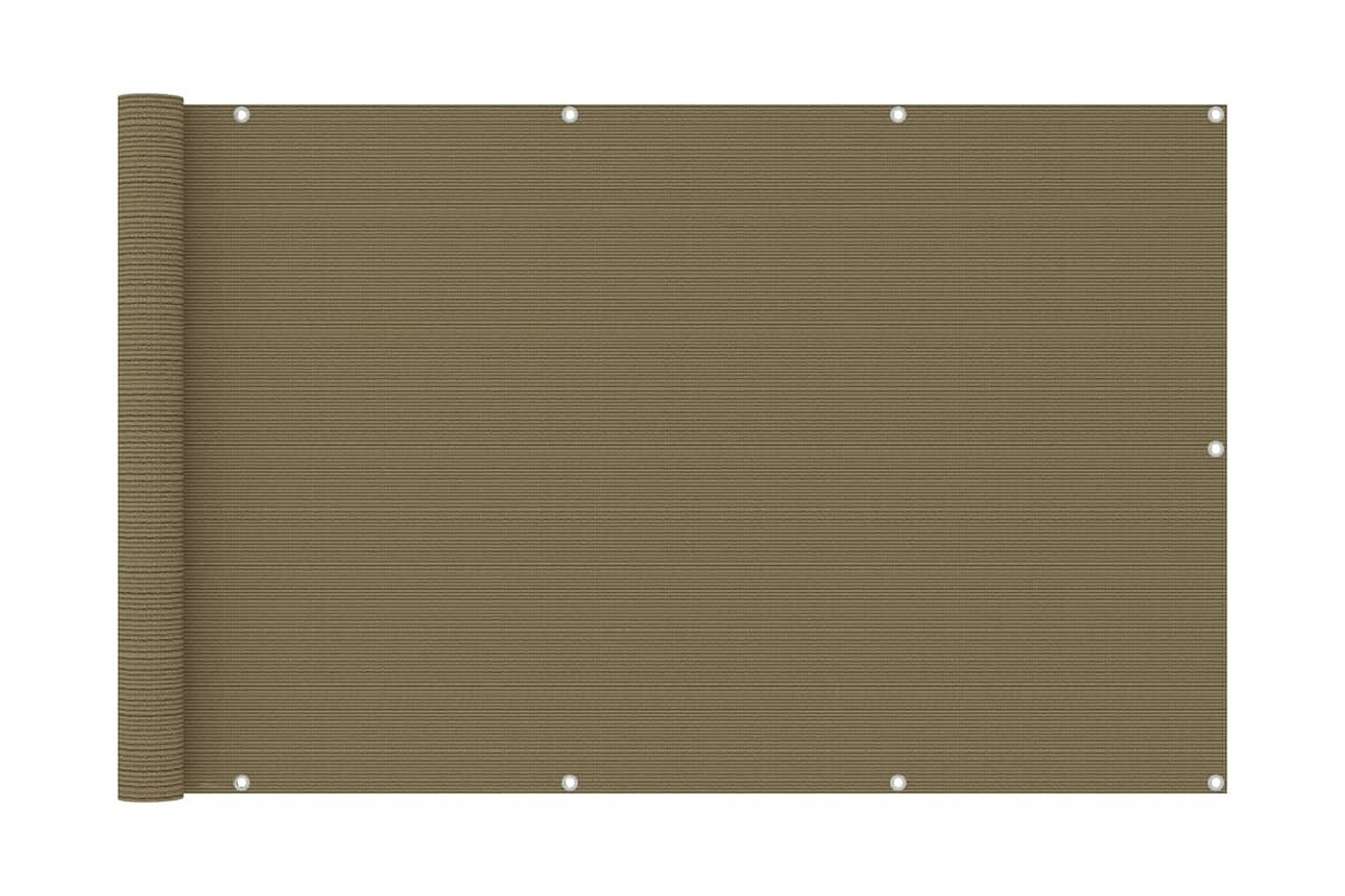 Balkongskärm taupe 120×400 cm HDPE – Taupe