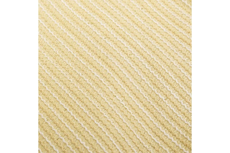 Solsegel 160 g/m² beige 6x6x6 m HDPE - Beige - Utemöbler - Solskydd - Solsegel