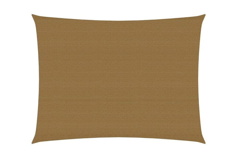 Solsegel 160 g/m² taupe 2,5x3,5 m HDPE - Brun - Utemöbler - Solskydd - Solsegel