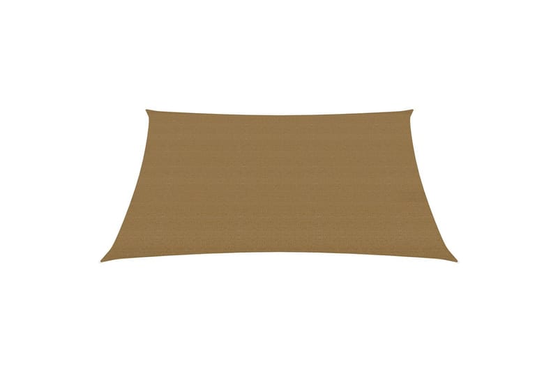 Solsegel 160 g/m² taupe 2,5x3,5 m HDPE - Brun - Utemöbler - Solskydd - Solsegel