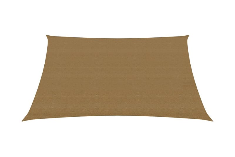 Solsegel 160 g/m² taupe 3,6x3,6 m HDPE - Brun - Utemöbler - Solskydd - Solsegel