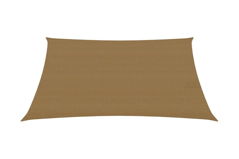 Solsegel 160 g/m² taupe 3x4,5 m HDPE - Brun - Utemöbler - Solskydd - Solsegel