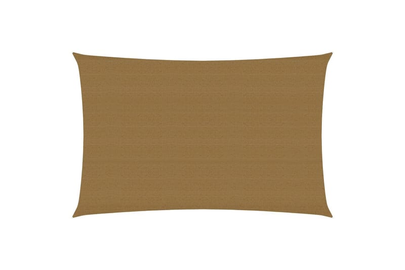 Solsegel 160 g/m² taupe 3x5 m HDPE - Brun - Utemöbler - Solskydd - Solsegel