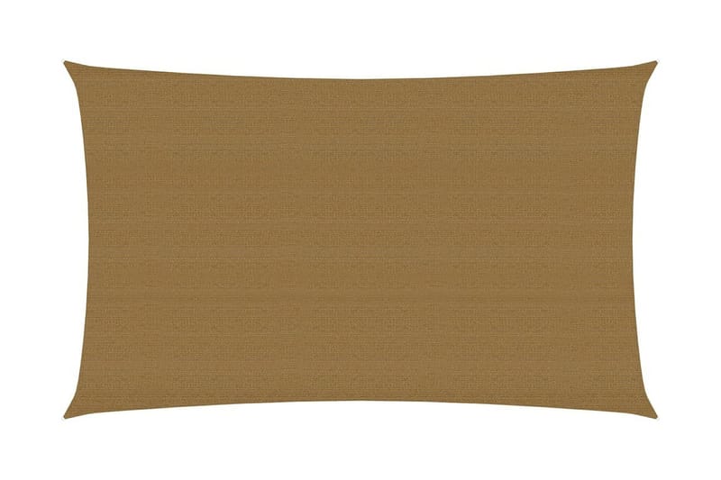 Solsegel 160 g/m² taupe 5x8 m HDPE - Brun - Utemöbler - Solskydd - Solsegel