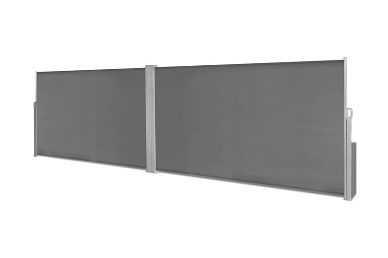 Infällbar skärm 160x600 cm grå - Grå - Utemöbler - Solskydd - Solsegel