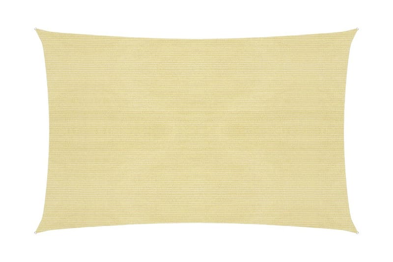 Solsegel 160 g/m² beige 2x3 m HDPE - Beige - Utemöbler - Solskydd - Solsegel