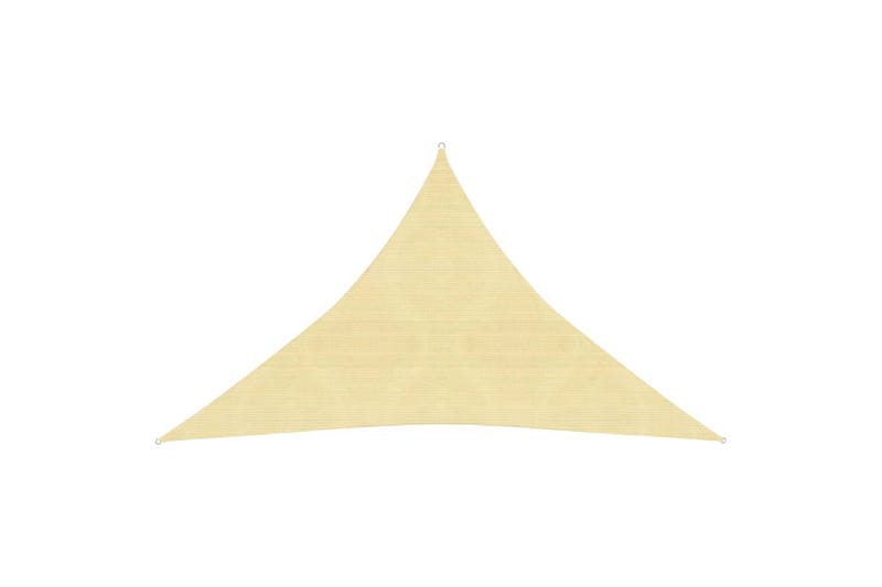 Solsegel 160 g/m² beige 3,5x3,5x4,9 m HDPE - Beige - Utemöbler - Solskydd - Solsegel