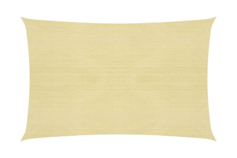 Solsegel 160 g/m² beige 3,5x5 m HDPE - Beige - Utemöbler - Solskydd - Solsegel