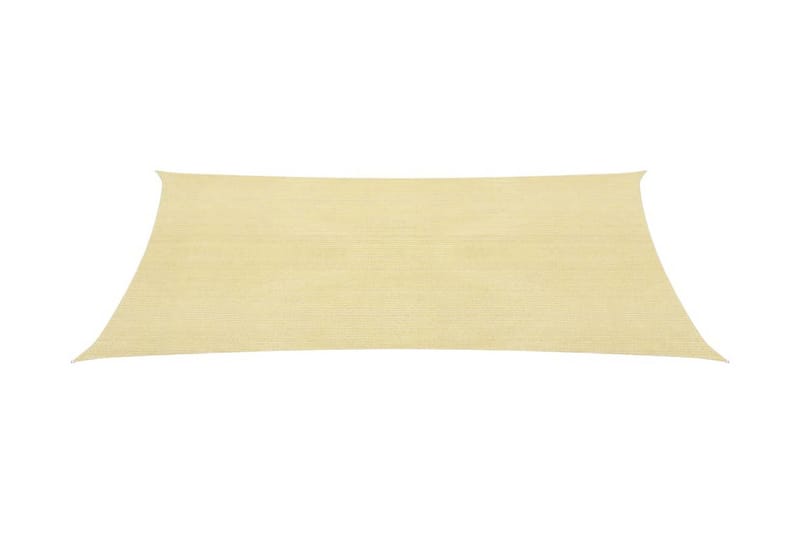 Solsegel 160 g/m² beige 3,5x5 m HDPE - Beige - Utemöbler - Solskydd - Solsegel