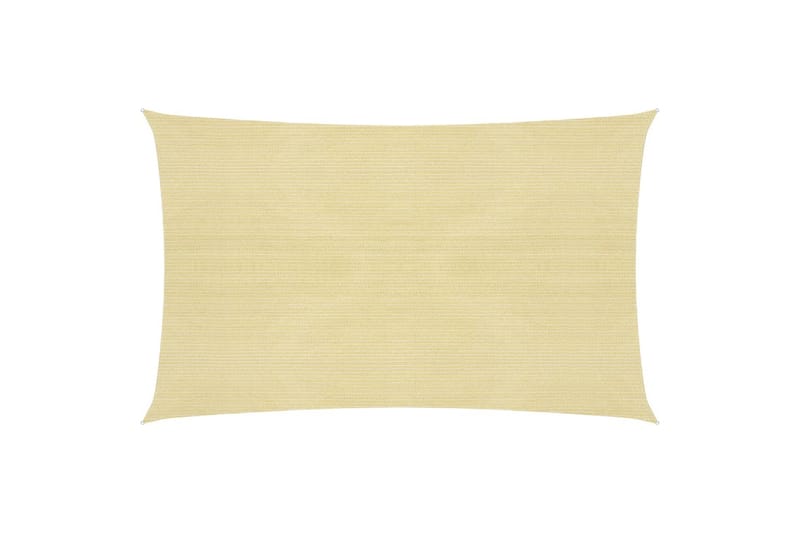 Solsegel 160 g/m² beige 3x6 m HDPE - Beige - Utemöbler - Solskydd - Solsegel