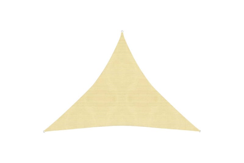 Solsegel 160 g/m² beige 4x4x4 m HDPE - Beige - Utemöbler - Solskydd - Solsegel