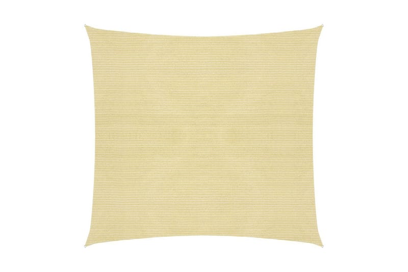 Solsegel 160 g/m² beige 6x6 m HDPE - Beige - Utemöbler - Solskydd - Solsegel