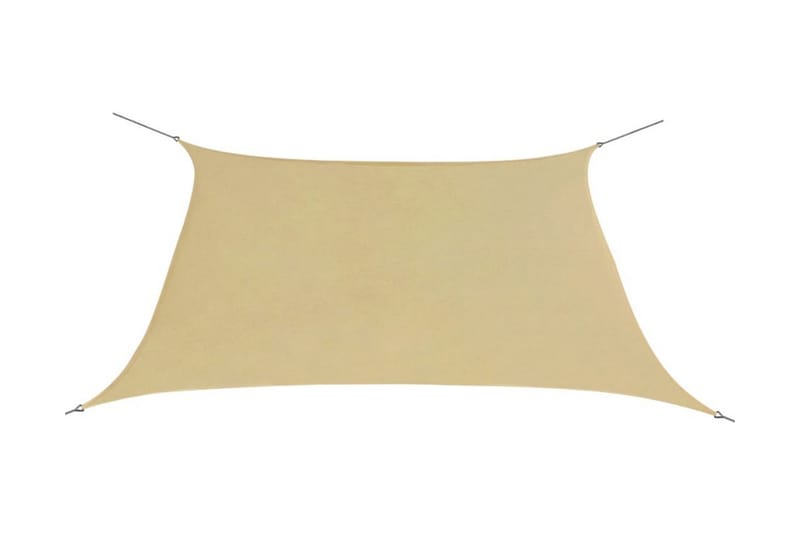 Solsegel Oxfordtyg fyrkantigt 2x2 m beige - Beige - Utemöbler - Solskydd - Solsegel