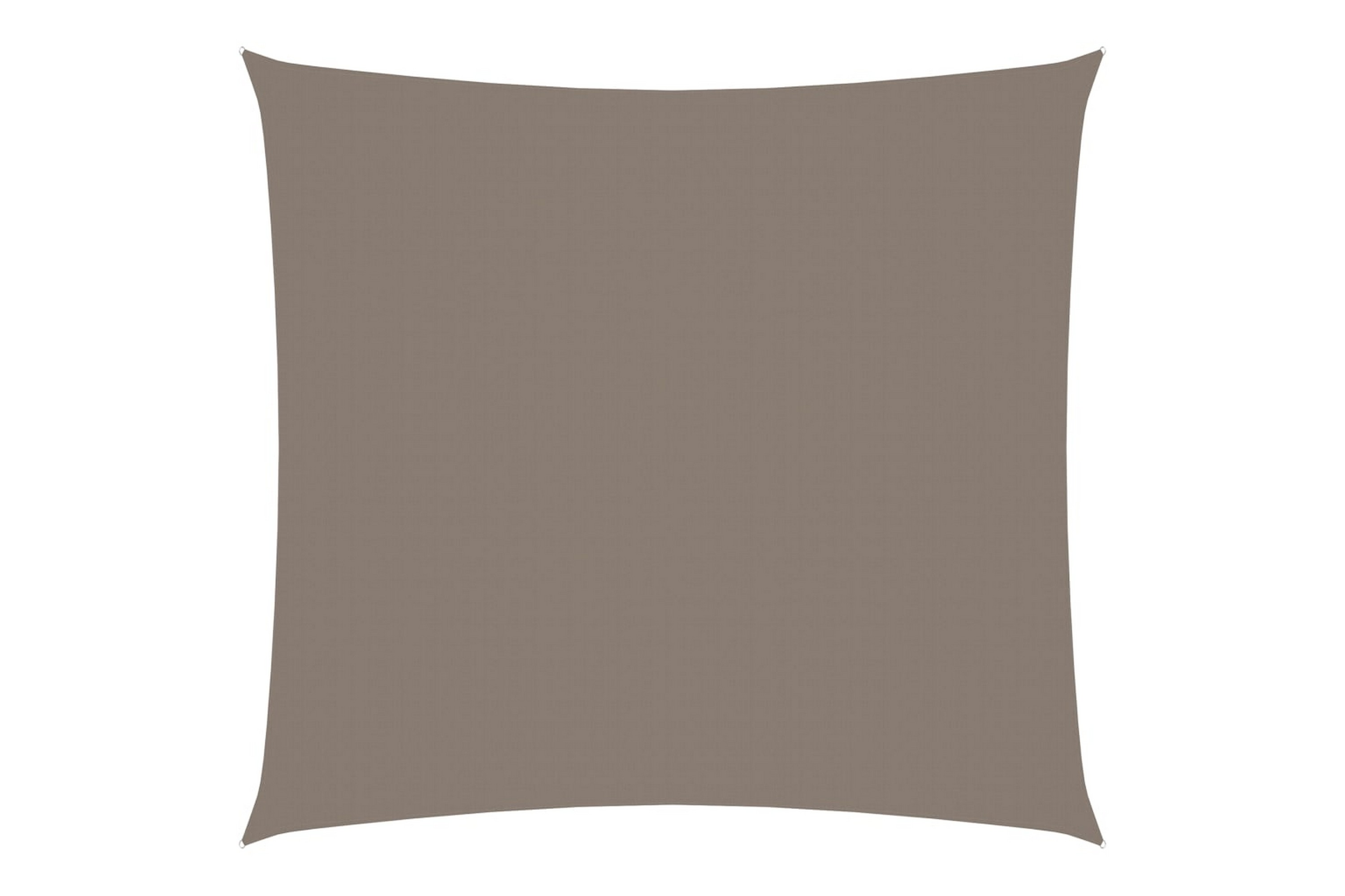 Solsegel oxfordtyg fyrkantigt 6×6 m taupe – Taupe