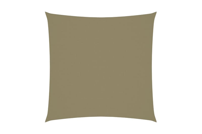 Solsegel oxfordtyg fyrkantigt 7x7 m beige - Beige - Utemöbler - Solskydd - Solsegel